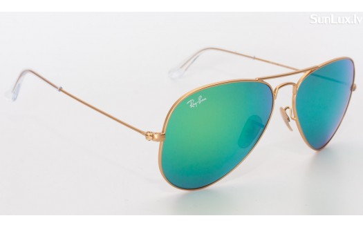 Ray-Ban Aviator Green Flash Lenses (RB3025 112/19 55mm) saules brilles